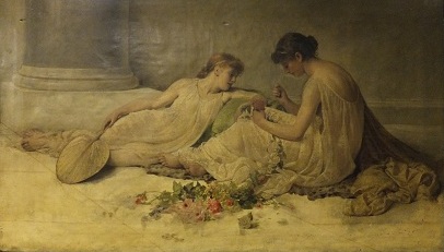 'Weaving the Garland' by Henry Thomas Schafer