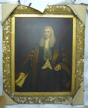Photo of Viscount Eversley painting
